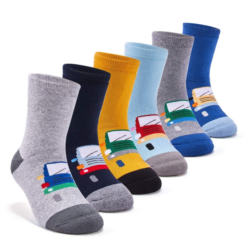 HowJoJo Big Boys Thick Cotton Socks Kids Warm Socks Winter Thermal Crew Socks 8-10 Years - Image 1